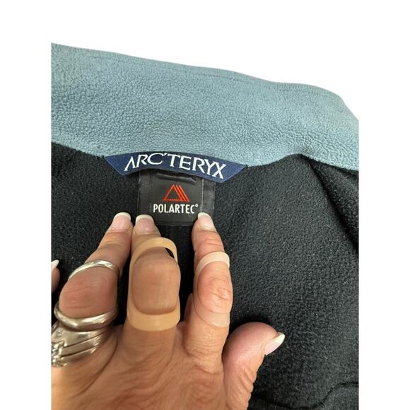 "ARCTERYX"  Women's Polartec Zip Up Jacket SZ M Zip Pockets Cinch Waist Ski - Picture 10 of 16